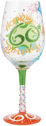 Verre à Vin Lolita 'My Gift To You' - Design Festif Peint à La Main, Idéal Pour Les Fêtes