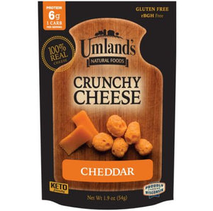 Umland's Crunchy Cheese - Cheddar - 1.9 oz Re-Sealable Bag (3 Servings)
