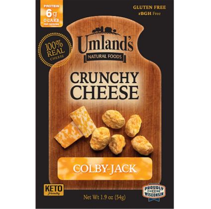 Umland's Crunchy Cheese - Colby Jack - 1.9 oz Re-Sealable Bag (3 Servings)