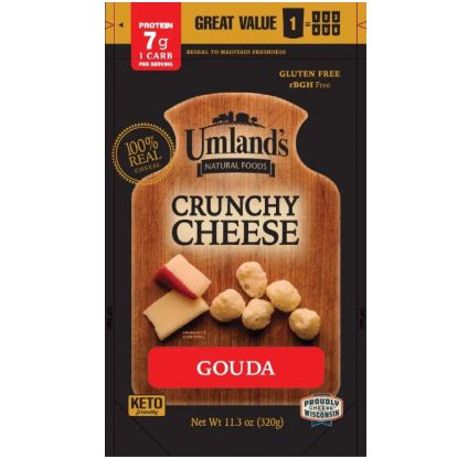 Umland's Crunchy Cheese - Gouda - 11.3 oz Re-Sealable Bag (18 Servings)