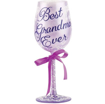 Lolita Best Grandma Ever Artisian Made Hand Painted Wine Glass – d'Vine Wine  And Gifts