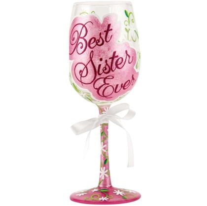 Lolita Best Sister Ever Hand Painted Stemless Wine Glass – d'Vine Wine And  Gifts