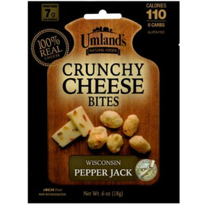 Umland's Crunchy Cheese Bites Pepper Jack .6 oz Bag (Single Serve)