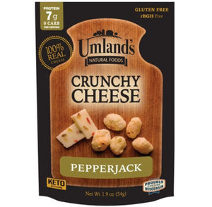 Umland's Crunchy Cheese - Pepper Jack - 1.9 oz Re-Sealable Bag (3 Servings)