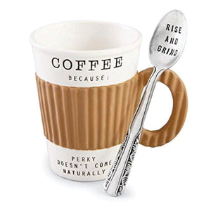 Coffee Because Perky Doesn't Come Naturally Coffee Mug