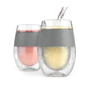 Freeze Wine Glasses - Set Of Two - Grey