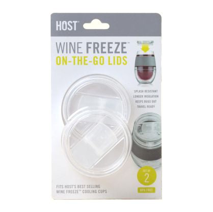 Freeze Wine Glass Lids - Set Of Two - Translucent