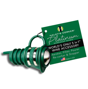 Haley's Corker Platinum - Green (Screw Cap Bottles Only)