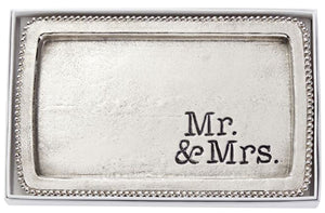 Mr & Mrs Beaded Tray