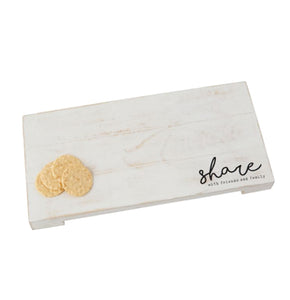 Share Planked Wood Snack Serving Board