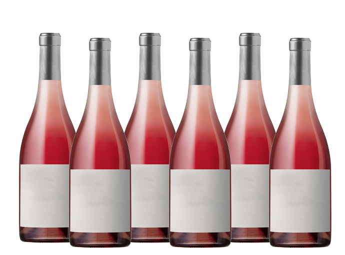 Six Bottles of Mixed Ros Wine