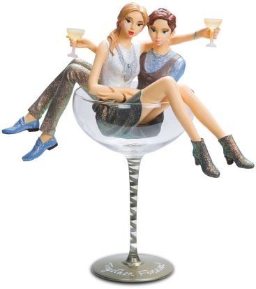 Together Forever Champagne Glass With Figurines